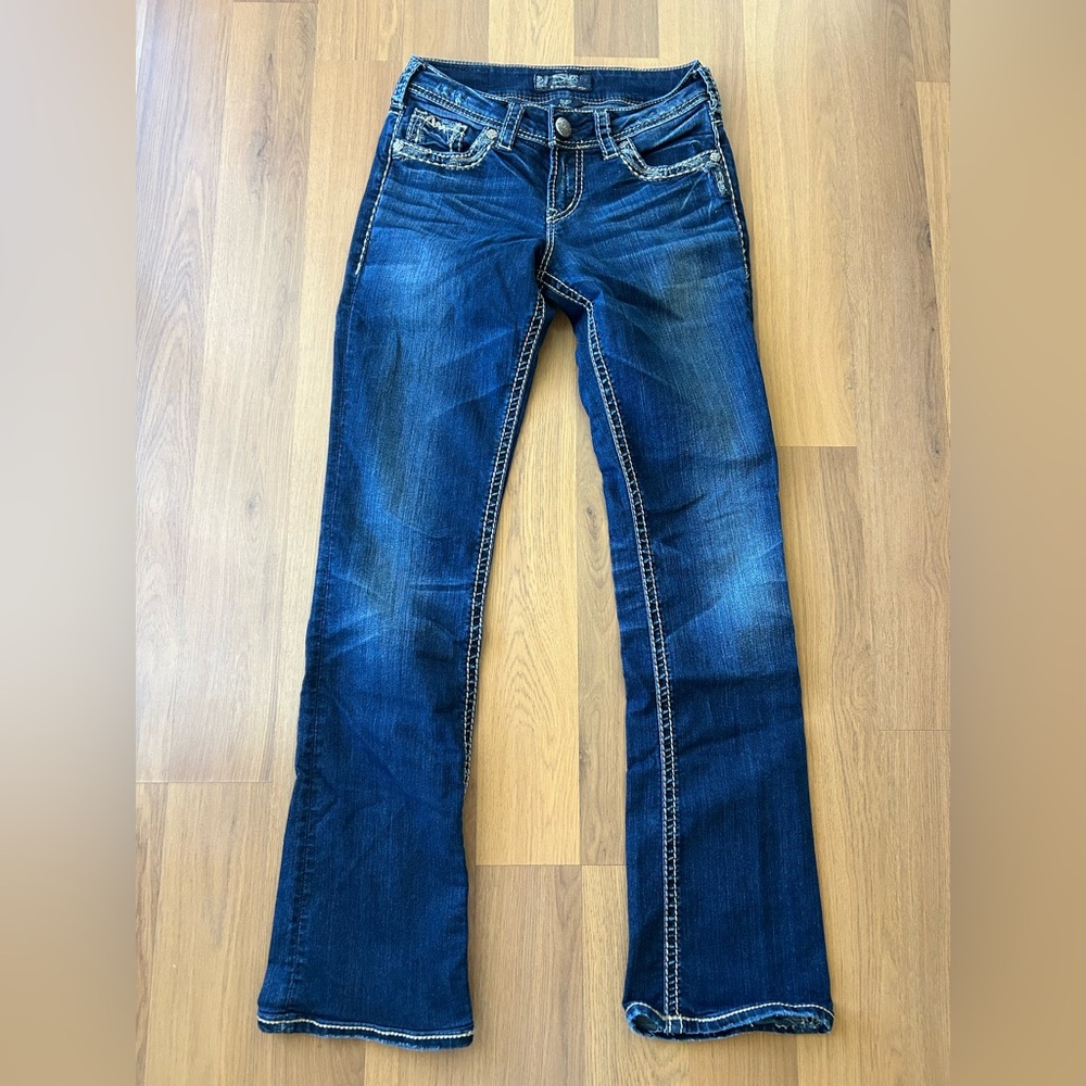 Silver Jeans Suki 17” dark wash 25x30